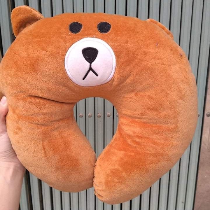 Super Cute Ushaped Pillow Teddy Bear City Animal Shopee Malaysia