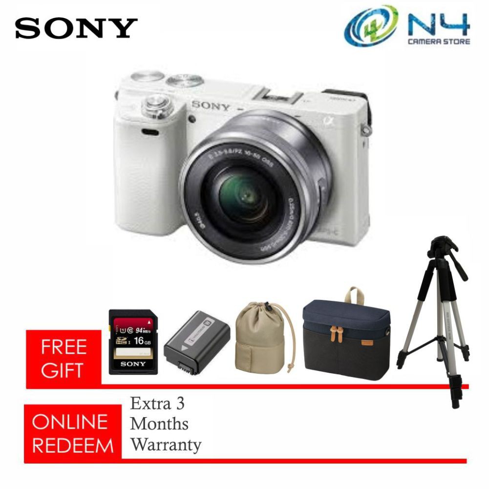 Sony A6000 (16-50mm Lens) + Sony 16gb Memory Card + Extra ...