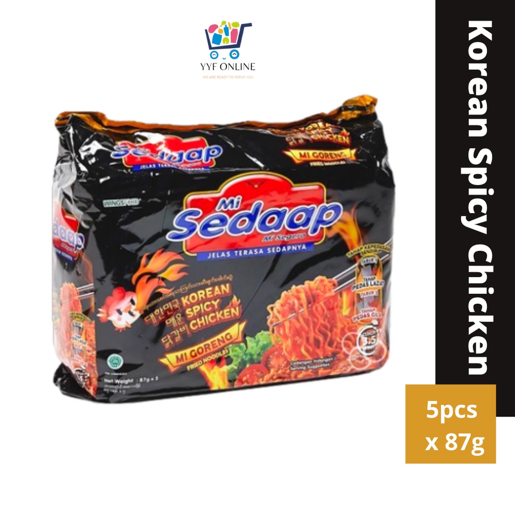 Wings Food Mi Sedaap Korean Spicy Chicken Mee Instant Fried Noodles