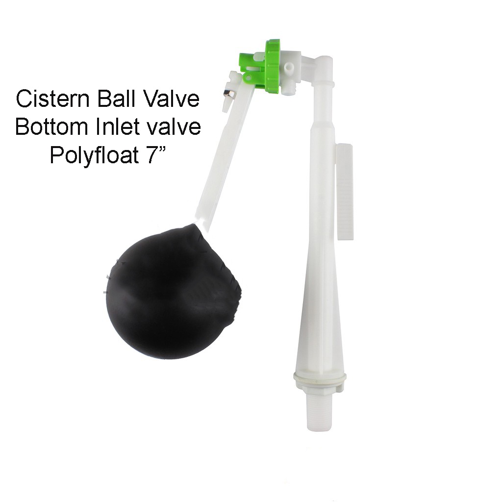 [ 1 UNIT ] Cistern Ball Valve Bottom Inlet valve with Polyfloat 7
