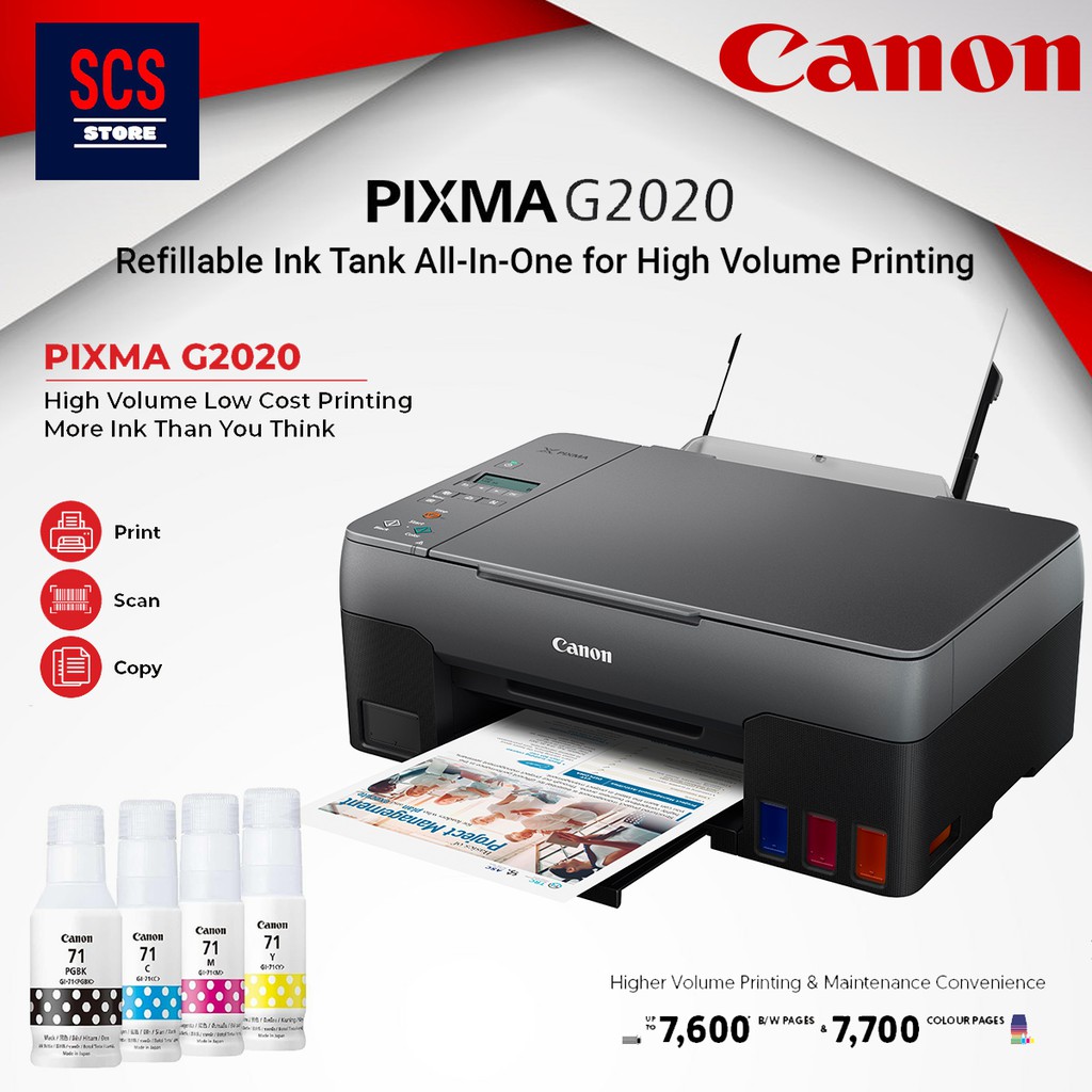 Canon Pixma G1010 G10 G10 G Printer Refillable Ink Tank All In One Shopee Malaysia