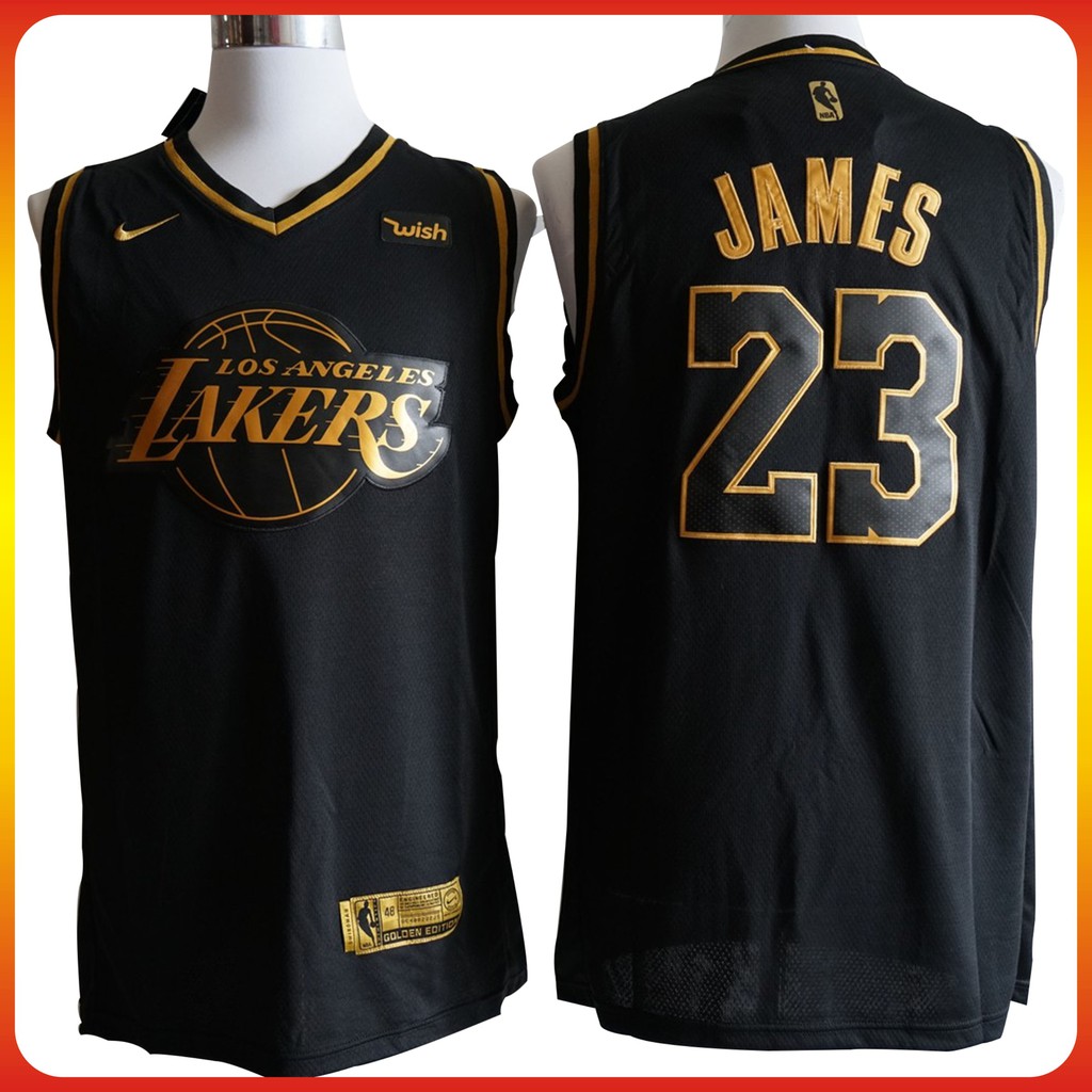 lebron james jersey black and gold