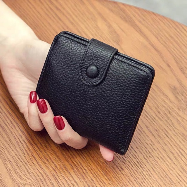 Women's Bifold Genuine Leather Small Wallet Ladies Mini Purse with Coin ...