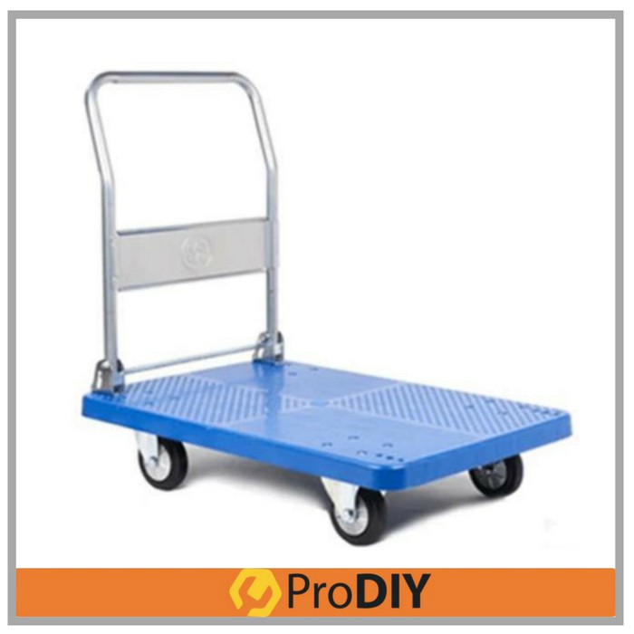 150KG FOLDABLE PVC PLATFORM HAND TRUCK 4 WHEEL TROLLEY Shopee Malaysia