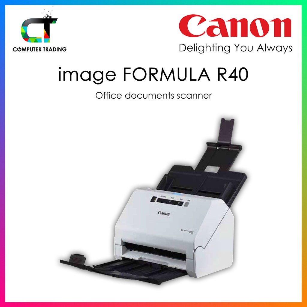 CANON imageFORMULA R40 Office Document Scanner For PC and Mac, Color
