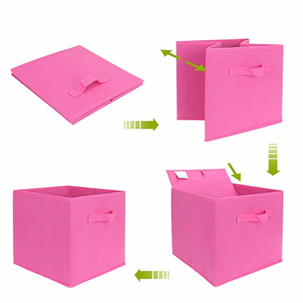 Foldable Storage Basket Bins Organizer Box Closet Container Fabric