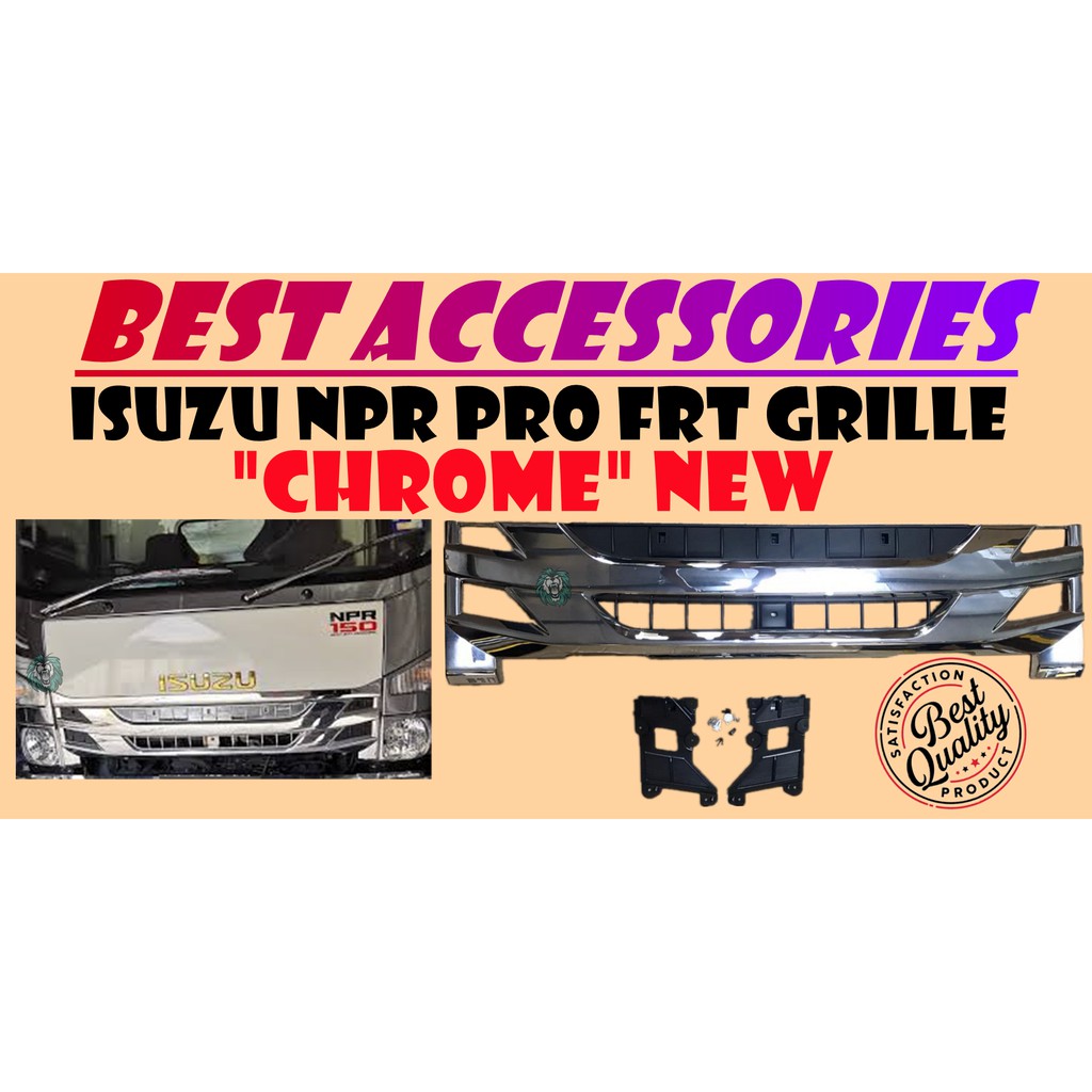 Isuzu Npr Pro Front Grille Chrome New Ton High Quality Shopee Malaysia