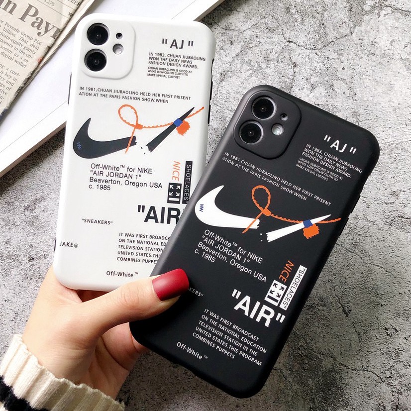 Fashion Air Black White Phone Case For Iphone 13 Pro Max Iphone 12pro Max 12mini 11 Pro Max X Xs Xr Xsmax 7 8 Plus Phone Protective Cover Full Protector Shopee Malaysia