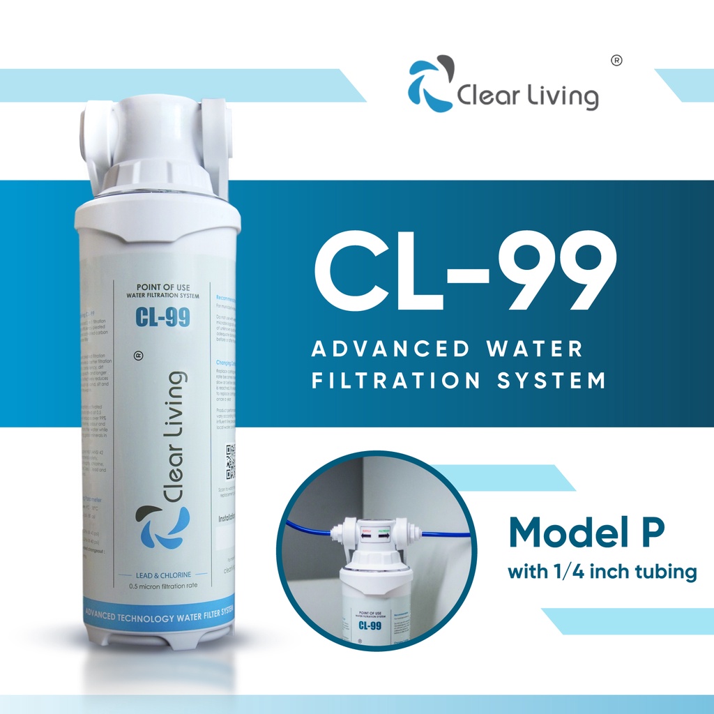Clearliving CL99 Model P Point Of Use Water Filter Direct Drinkable Filter Drinking Water