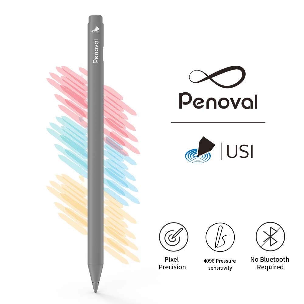 Penoval USI Stylus Pen for Chromebook with Tail Eraser, 4096 Levels