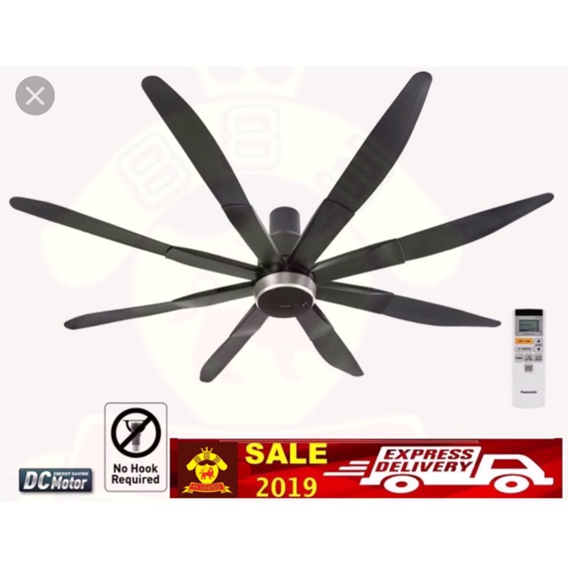 Panasonic 80 Mid Size 8 Blade Ceiling Fan Canopy Pipe Type F M20lyvbkrh Sh