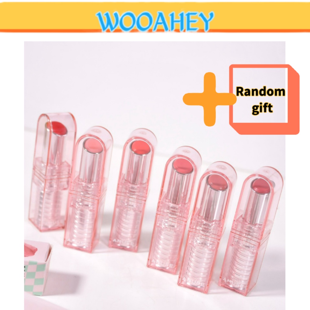 AMUSE DEW BALM Lip Balm Moisture Glossy Vegan Moisturizing Water Tint