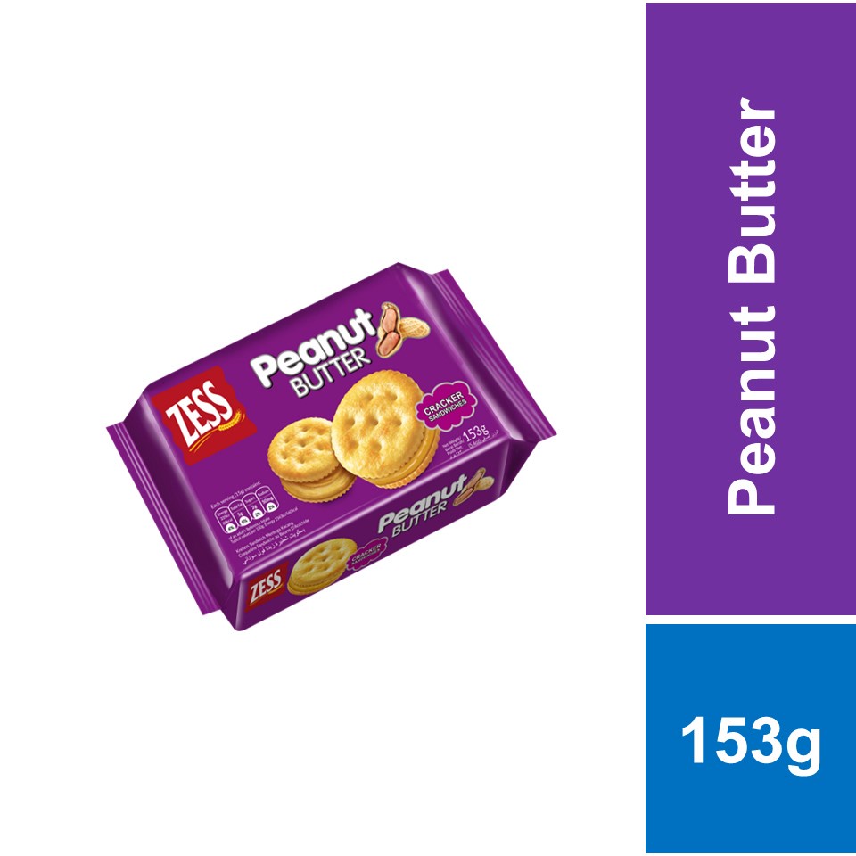 Zess Cracker Sandwich Peanut Butter 153g Shopee Malaysia