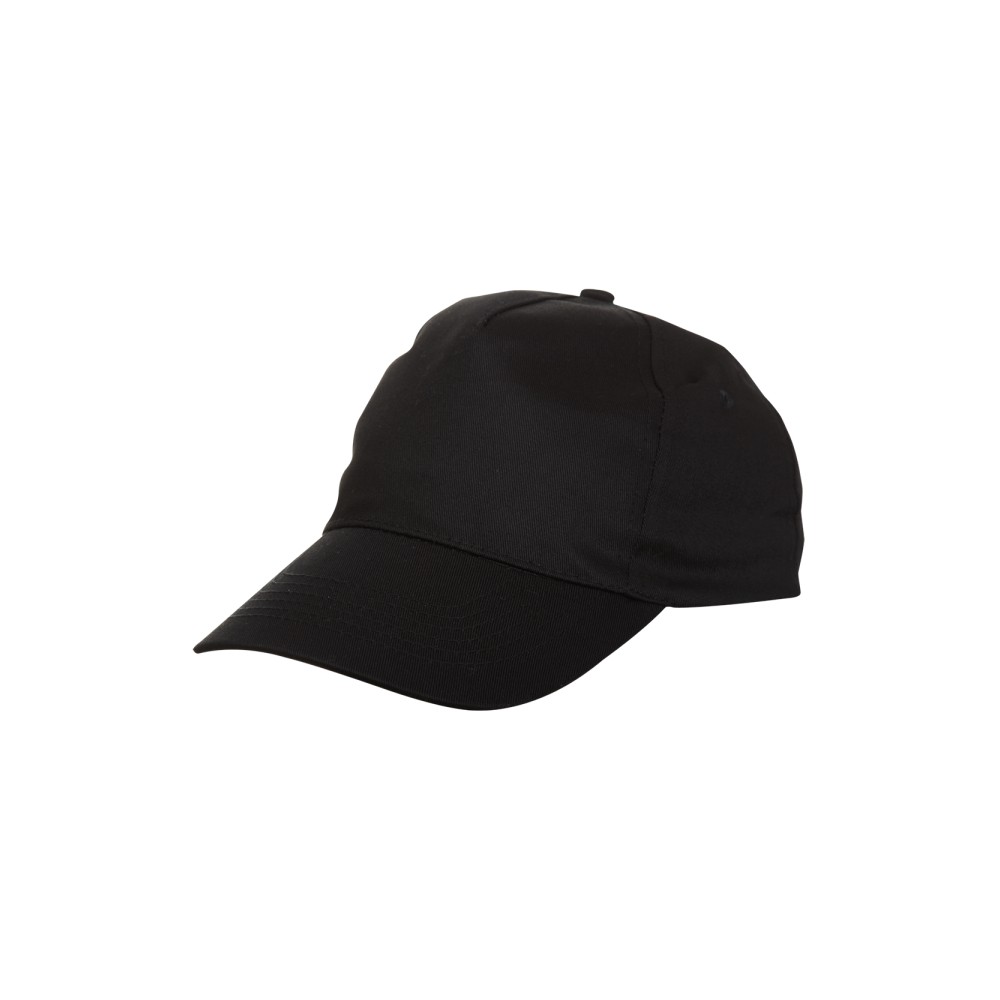 CAP TOPI CP0502 BLACK BASEBALL 5 PANEL CAP 100% POLYESTER UNISEX ECODYE ...