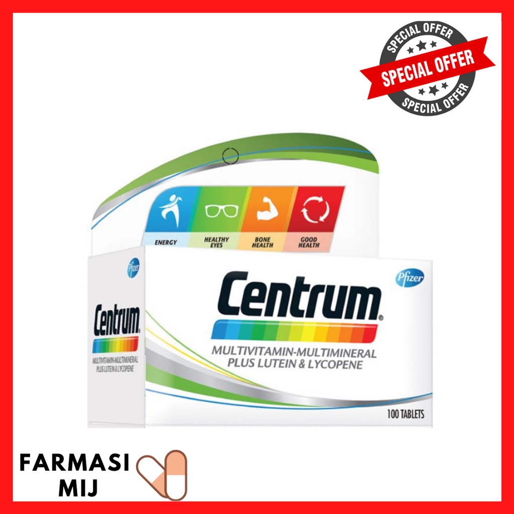 Centrum MultivitaminMultimineral Plus Lutein Healthy Eyes Lycopene