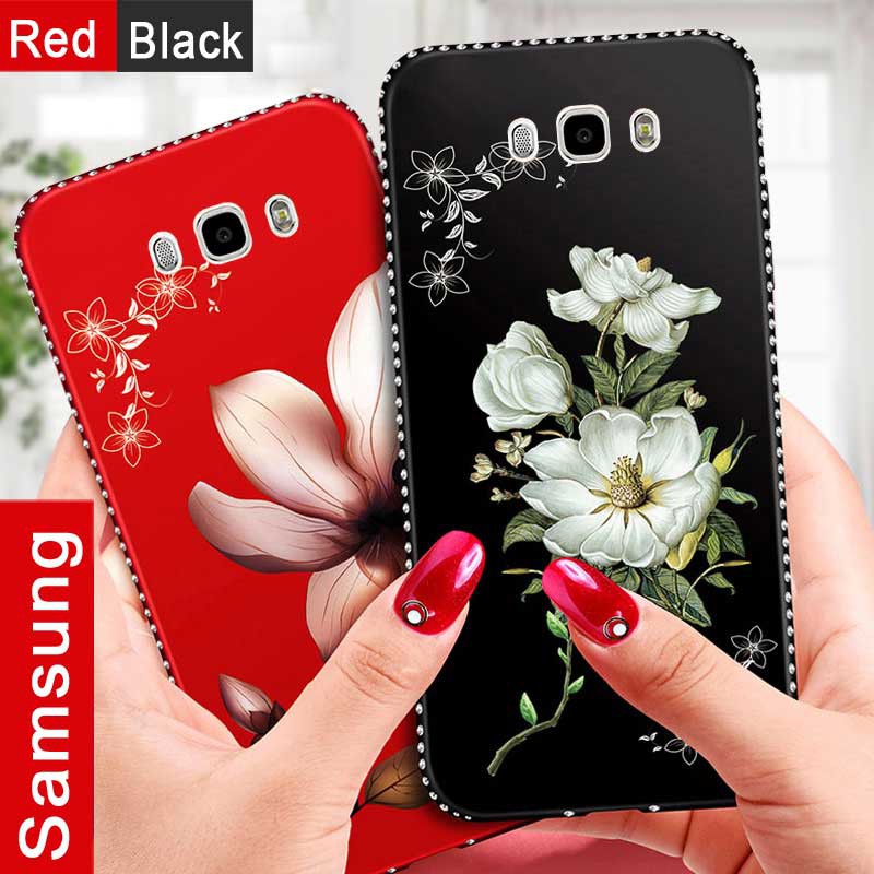 Casing Samsung Galaxy J3 J5 J7 15 16 J3 Pro 17 J7 Pro J7 Core Soft Phone Case Fashion Silicone Floral Back Cover Shopee Malaysia