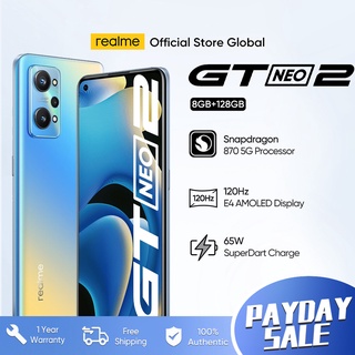 realme GT Neo 2 (8GB + 128GB) Smartphone Snapdragon 870 5G 64MP+8MP+2MP Global Version | Free Shipping | 1 Year Malaysia Warranty