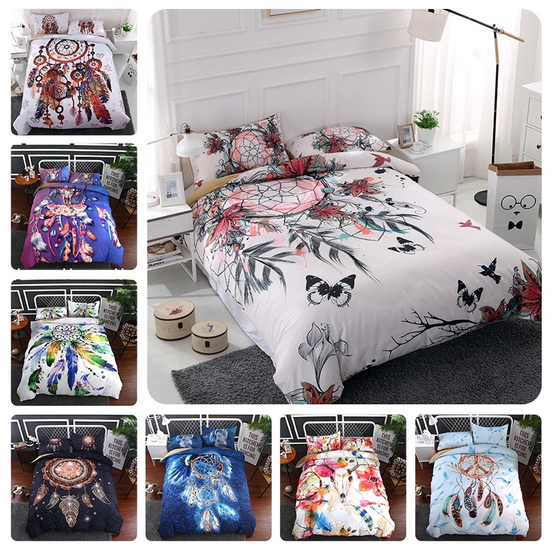 Bohemia Style Indian Style 3d Dream Catcher Duvet Cover Set