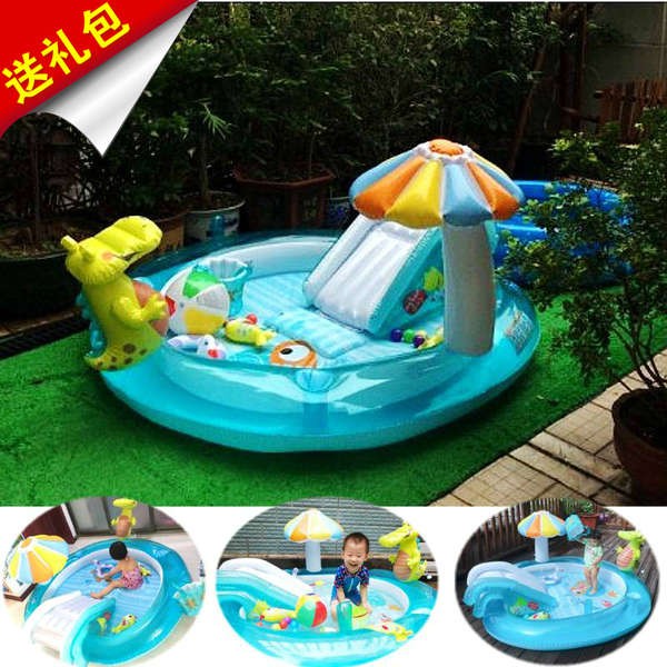 baby paddling pool with cover