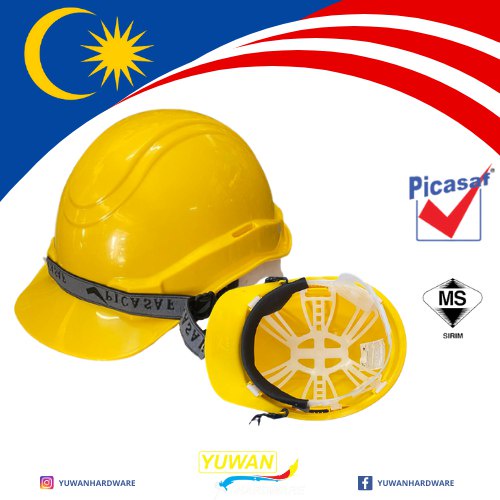 safety helmet/topi kerja keselamatan /construction project | Shopee ...