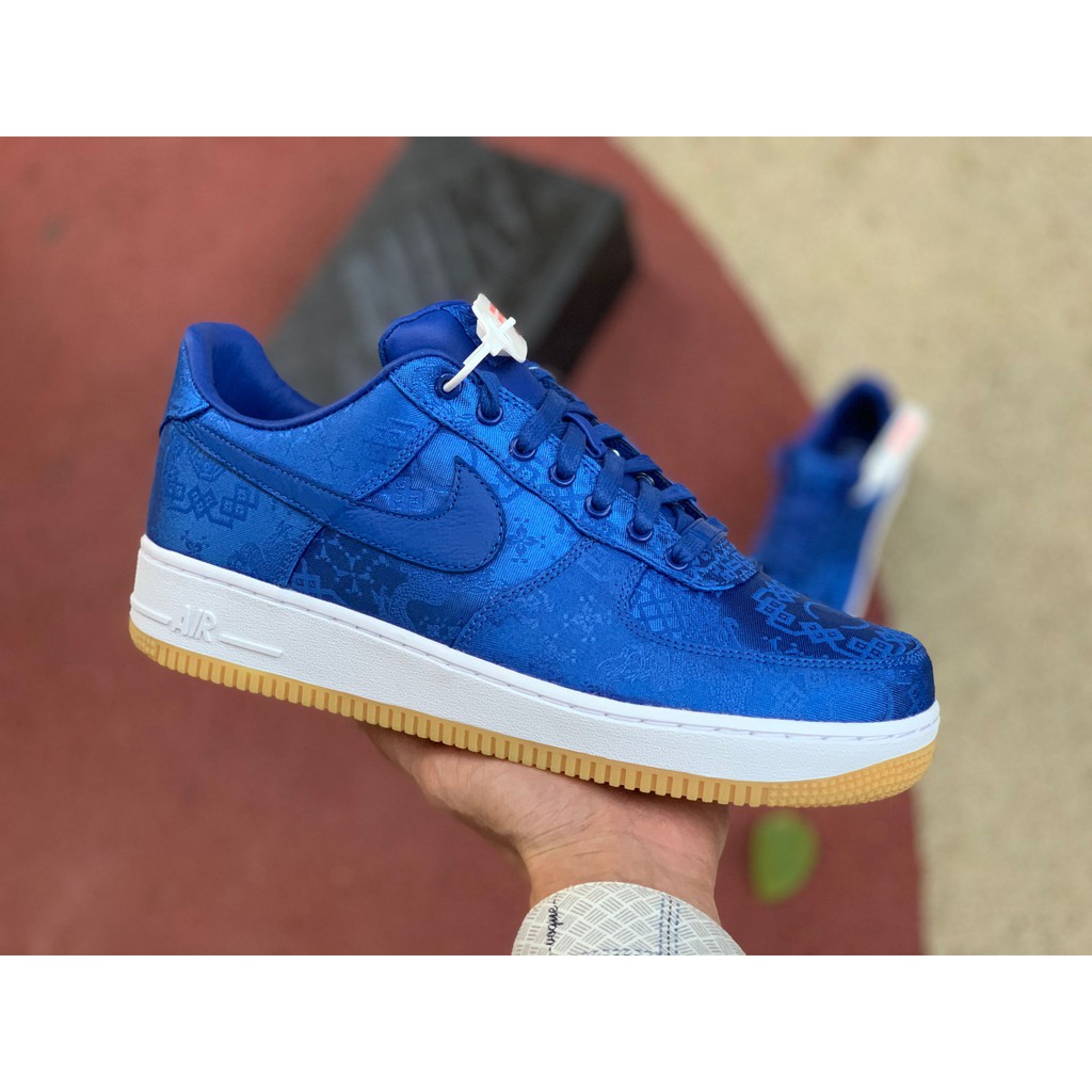 air force 1 blue bottom