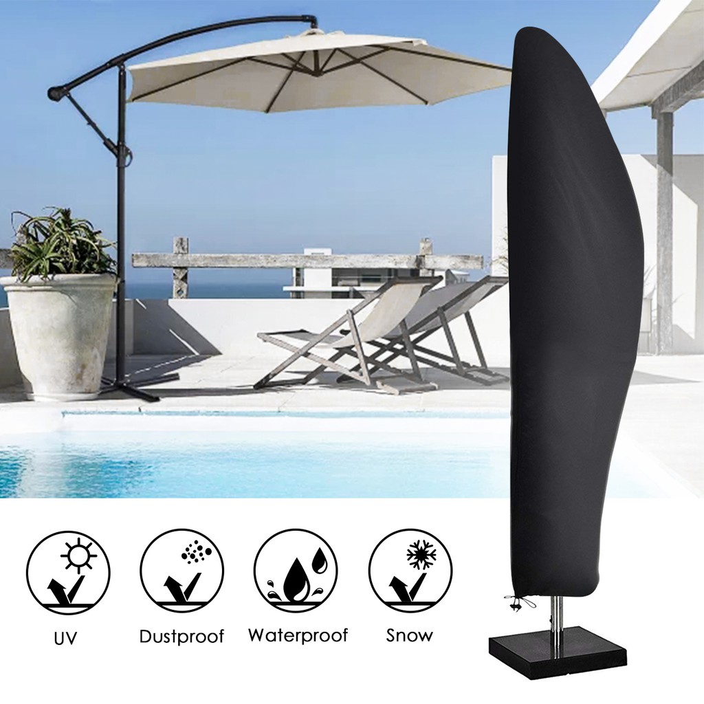 Outdoor Waterproof Sunshade Canopy Umbrella Cover Rain Patio Protective Sun Bag Shopee Malaysia