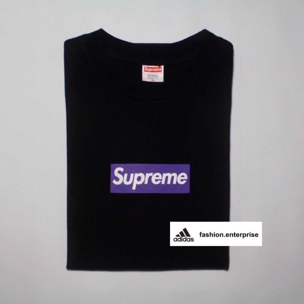supreme purple box logo