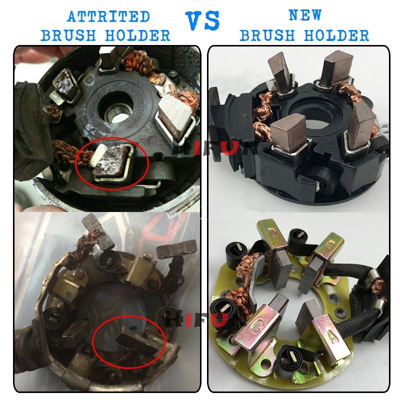Mitsubishi Type 12V Starter Motor Brush Holder Set Brushes Box for