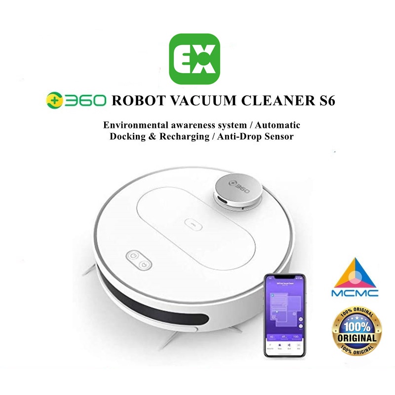 360 S6 Robot Vacuum and Mop Cleaner WARRANTY 1 YEAR