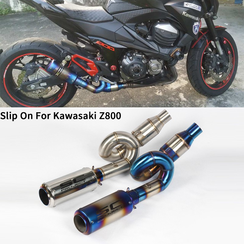 Slip On For Kawasaki Z 800 Motorcycle SC Project Racing Exhaust Modified Muffler Middle Connection Link Pipe | Shopee Malaysia