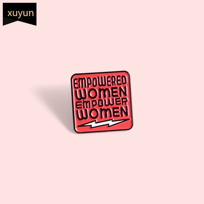 Women Power Enamel Pin Custom Feminism Gender Equality Badge Brooch Bag Clothes Lapel pin Fashion Jewelry Gift for Women