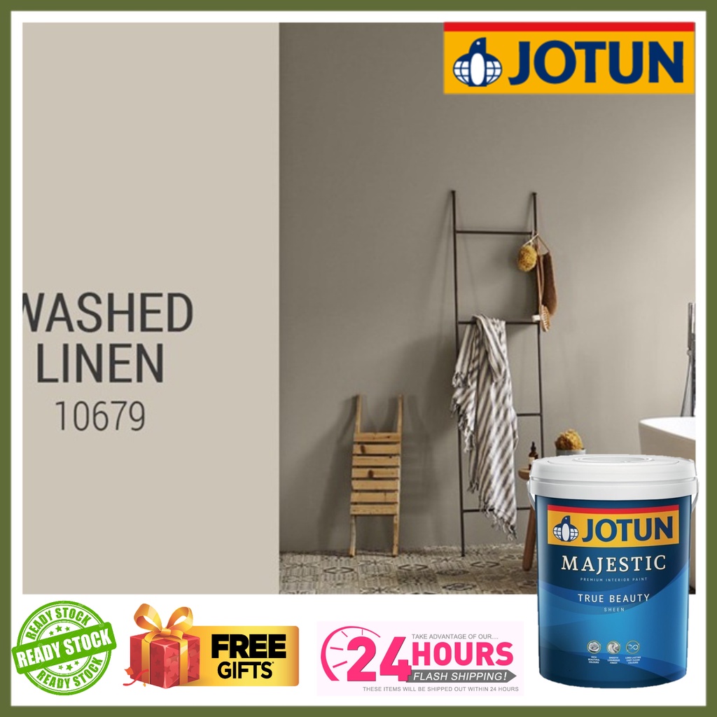 Jotun 10679 Washed Linen Majestic True Beauty Sheen 5 Liter Cat Dalam Kilatcat Rumahcat Boleh 4865