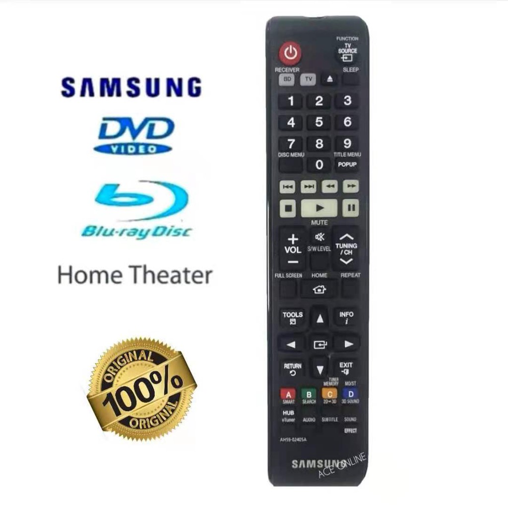 Origina Samsung Home Theater System Remote Control AH5902405A Replacement For HTF453HK HTE4500