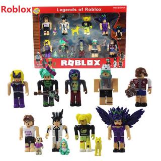 Legends Of Roblox Building Blocks 9pcs Set Dolls Virtual World Games Robot Toys Shopee Malaysia - block town roblox