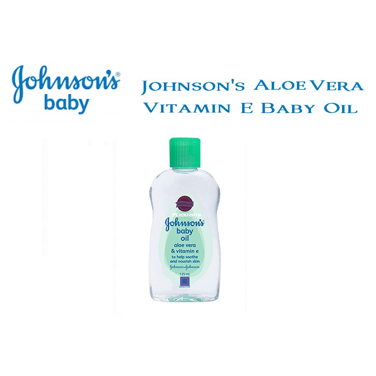 Johnson's Aloe Vera & Vitamin E Baby Oil 50ml & 125ml Shopee Malaysia