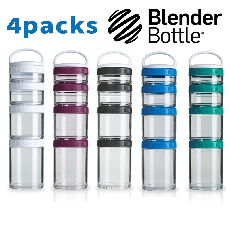 [BlenderBottle] GoStak Portable Stackable Containers, 4 Pak Containers
