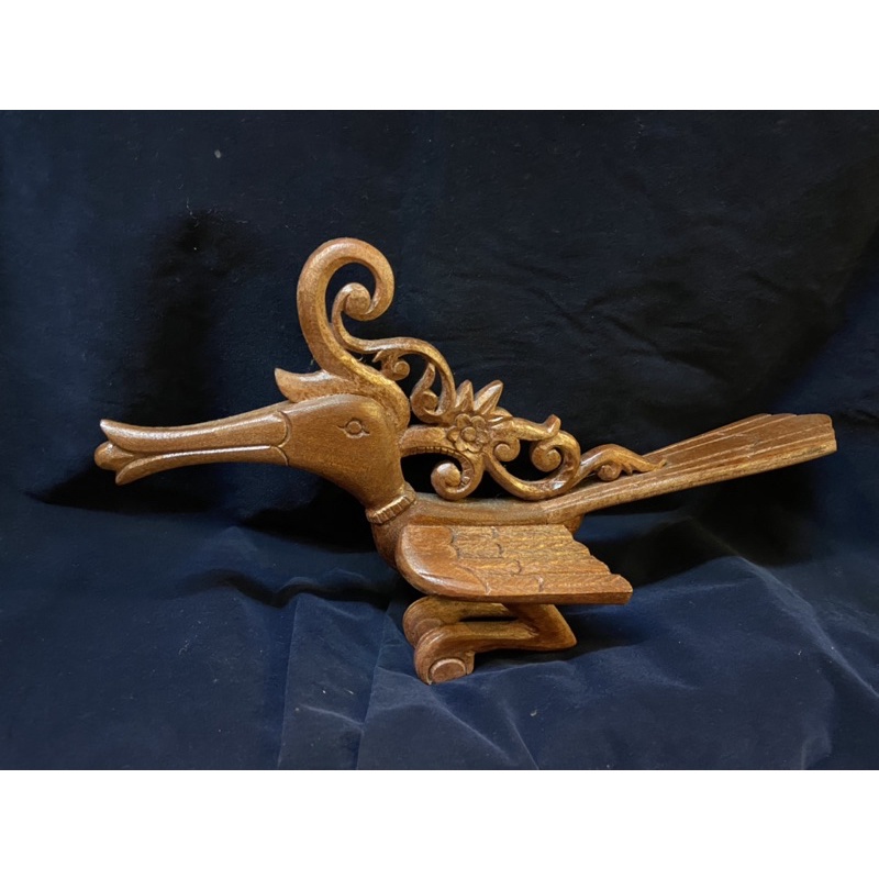 Hb002 Sarawak Hand Craft Traditional Hornbill Hardwood Deco Dayak Borneo