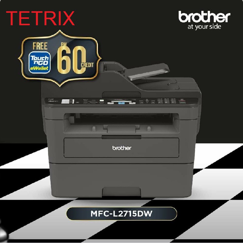 Brother MFC-L2715DW All in One Mono Laser Wifi Scan Fax ...