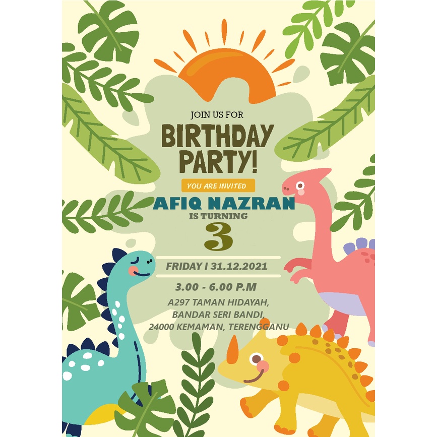 dinasour-themed-digital-birthday-card-invitation-kad-birthday-digital