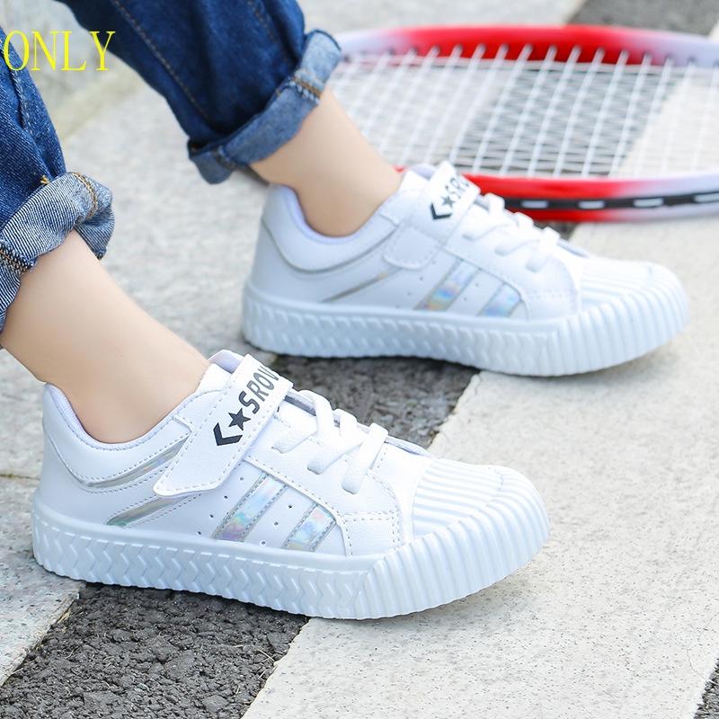 boys white canvas sneakers