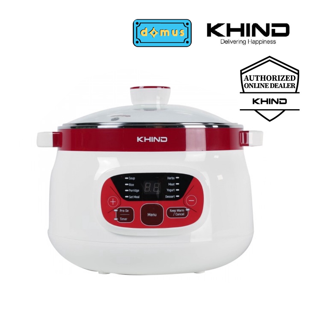 Khind Anshin Double Boiler With Ceramic Pot (1.8L) DB18N Shopee Malaysia