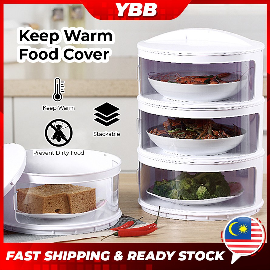 YBB Food cover Stackable Food Cover Home Kitchen Dish Cover Food Warmer Food Warm Tudung Saji Viral