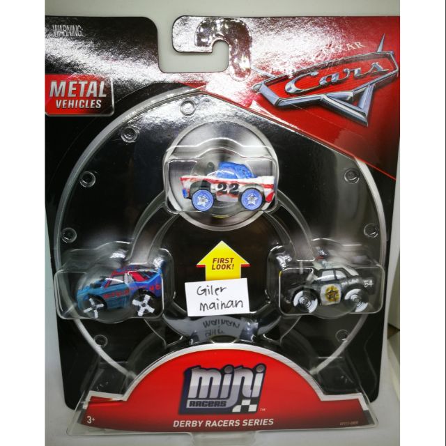 mini racers cars 3 pack