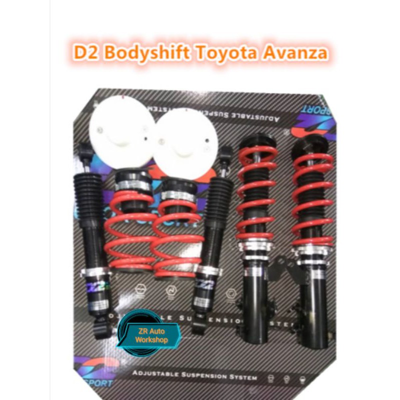 New high low bodyshift D2 Racing adjustable Toyota Avanza SERVICEABLE