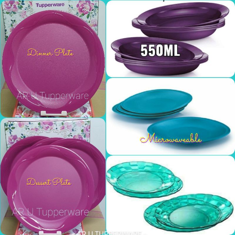 TUPPERWARE DINING PLATE | PINGGAN (1)