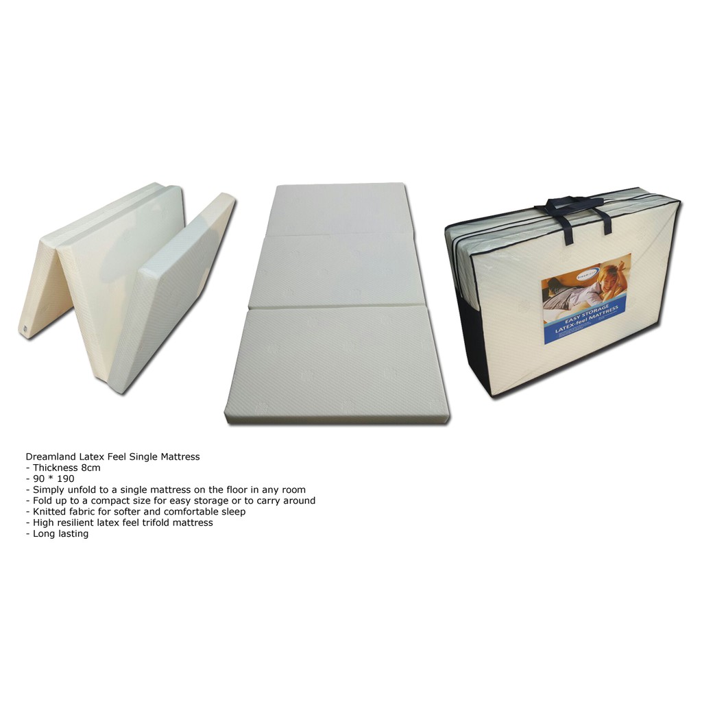 Dreamland Latex Feel Single Foldable Mattress