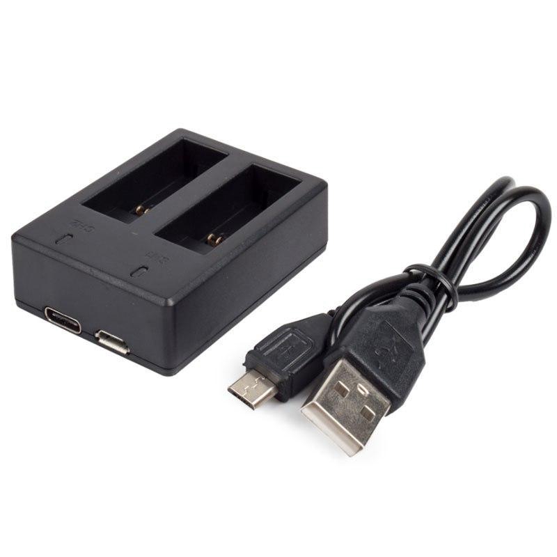 Usb Dual Port Battery Charger For Gopro Hero 5 6 7 8 Black Camera With Usb Cable Go Pro Hero 5 6 Accessory Ahdbt 501 Shopee Malaysia