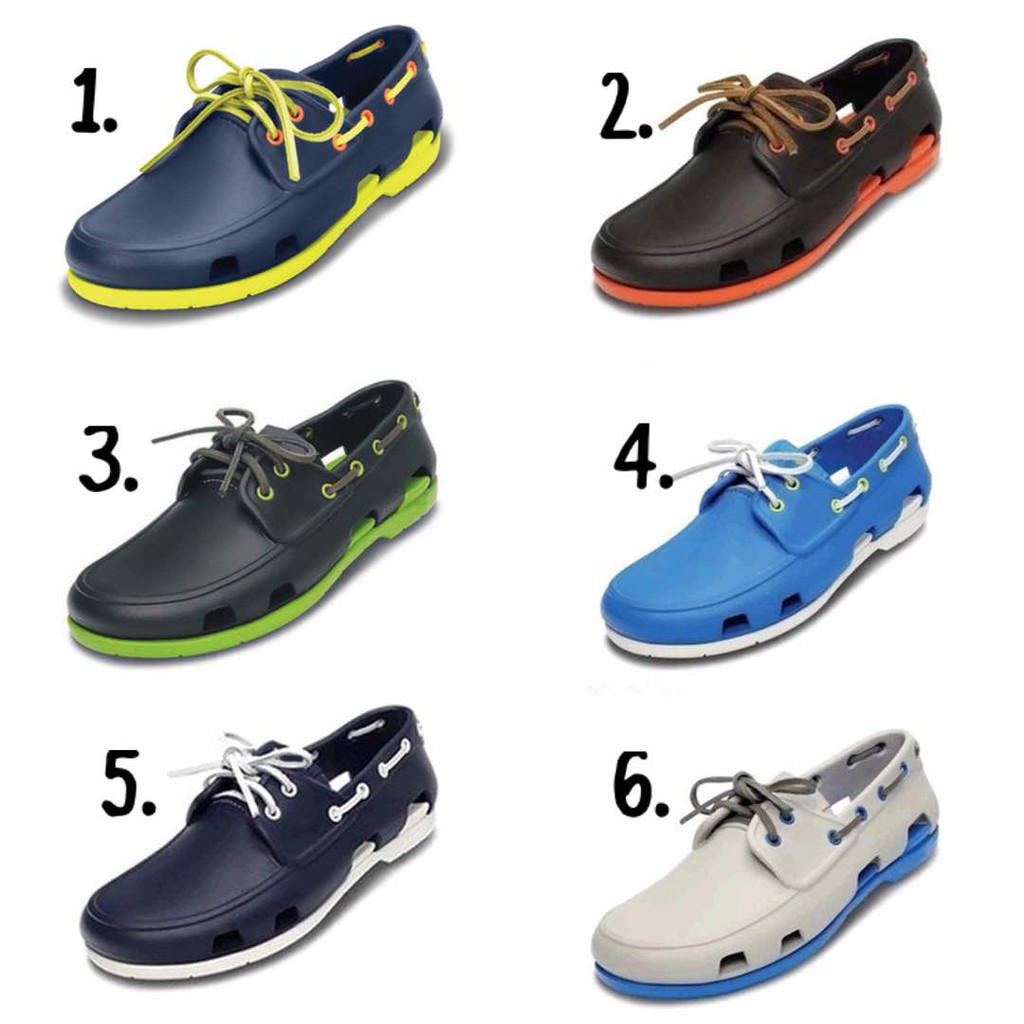 crocs beachline boat shoes