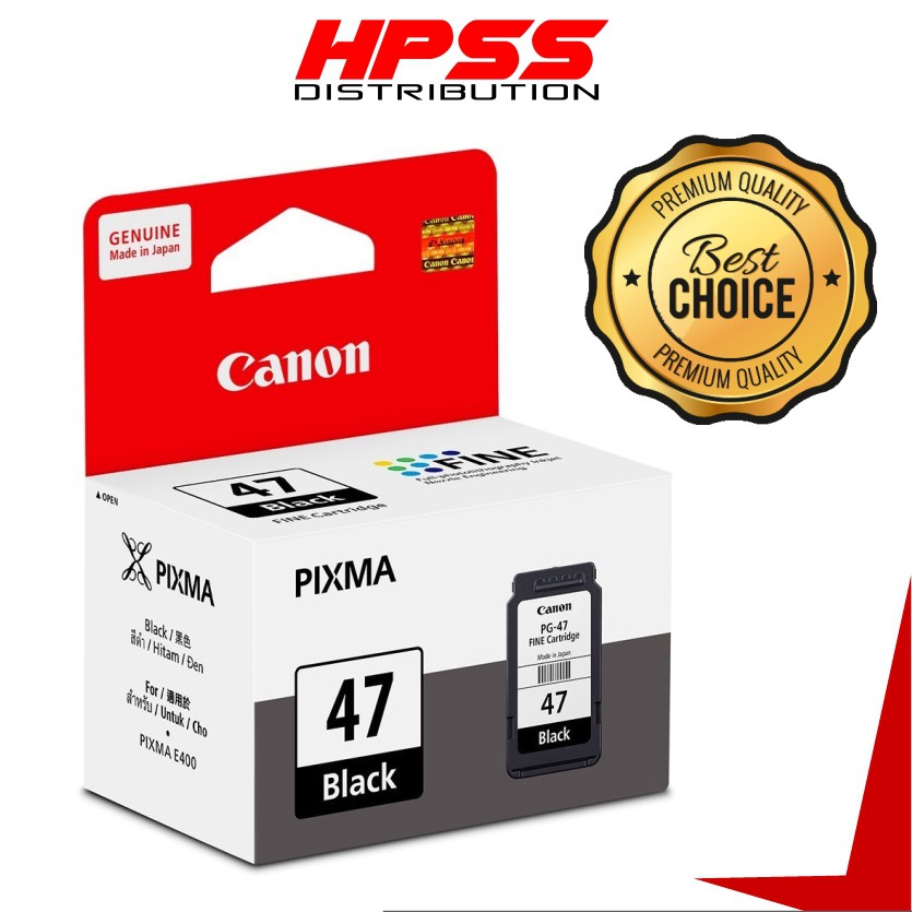CANON PG47 / PG57 / PG57S CARTRIDGE. FOR PRINTER E410, E400, E400, E480