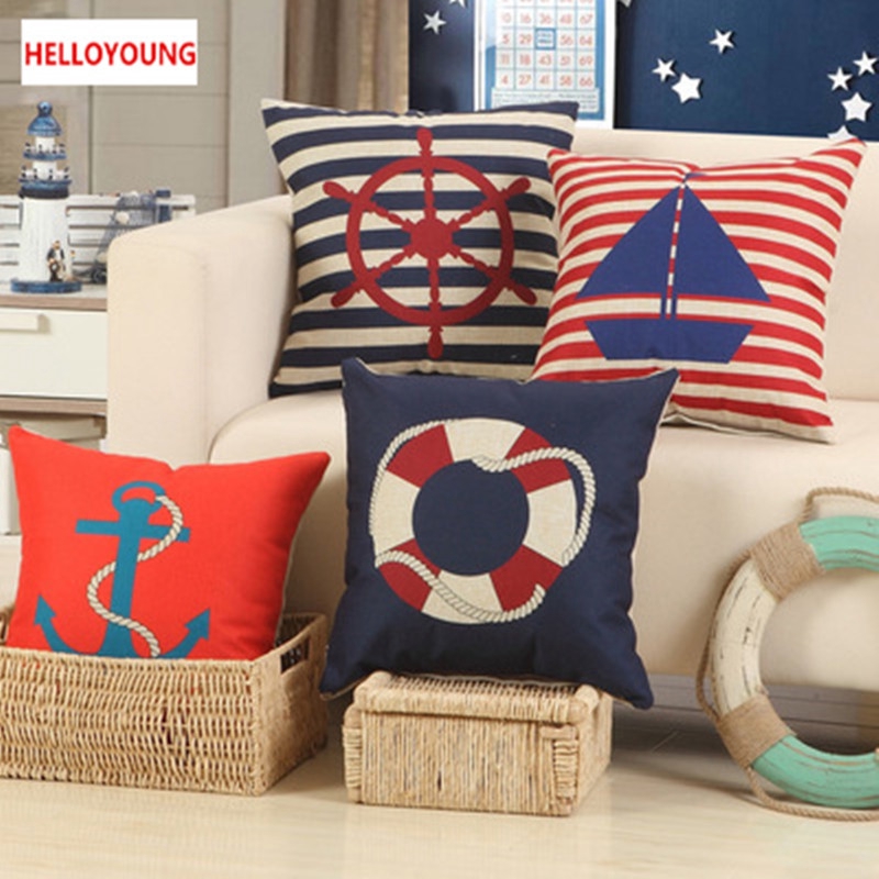 Cushion Cover Pillow Case Lumbar Pillow British Style Decorative